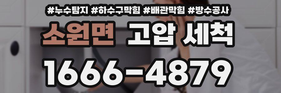 소원면 고압 세척