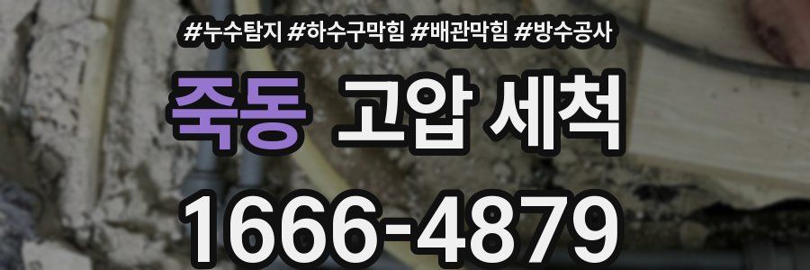 죽동 고압 세척