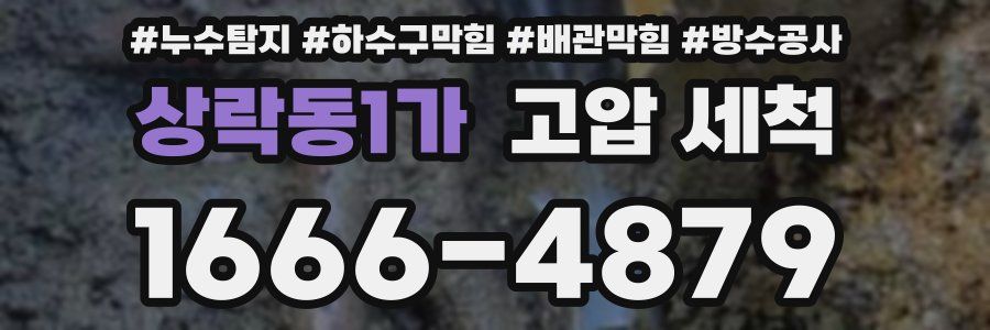 상락동1가 고압 세척