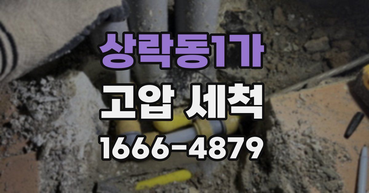 상락동1가 고압 세척