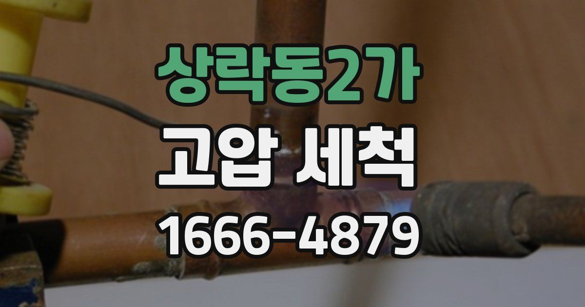 상락동2가 고압 세척