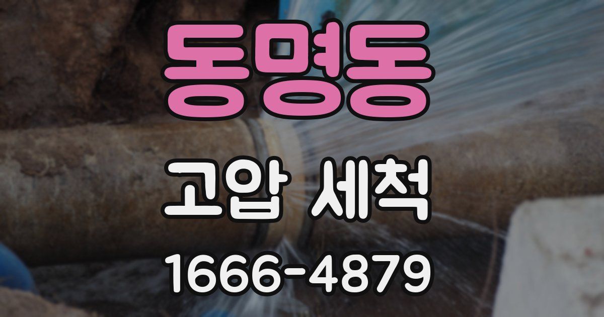 동명동 고압 세척