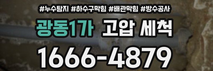 광동1가 고압 세척