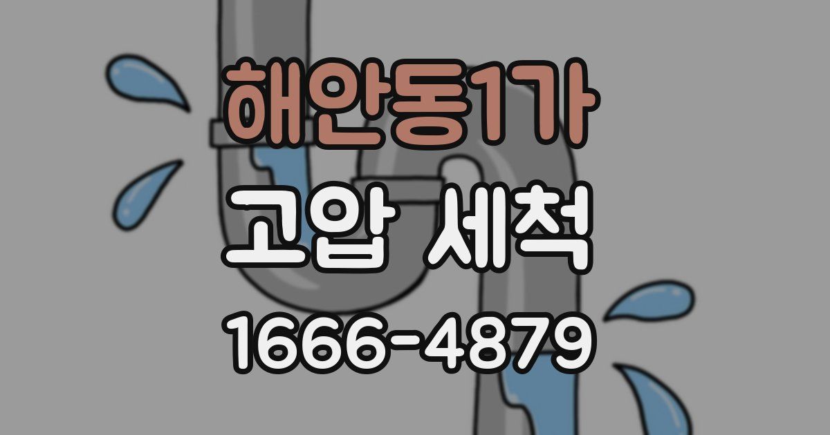해안동1가 고압 세척