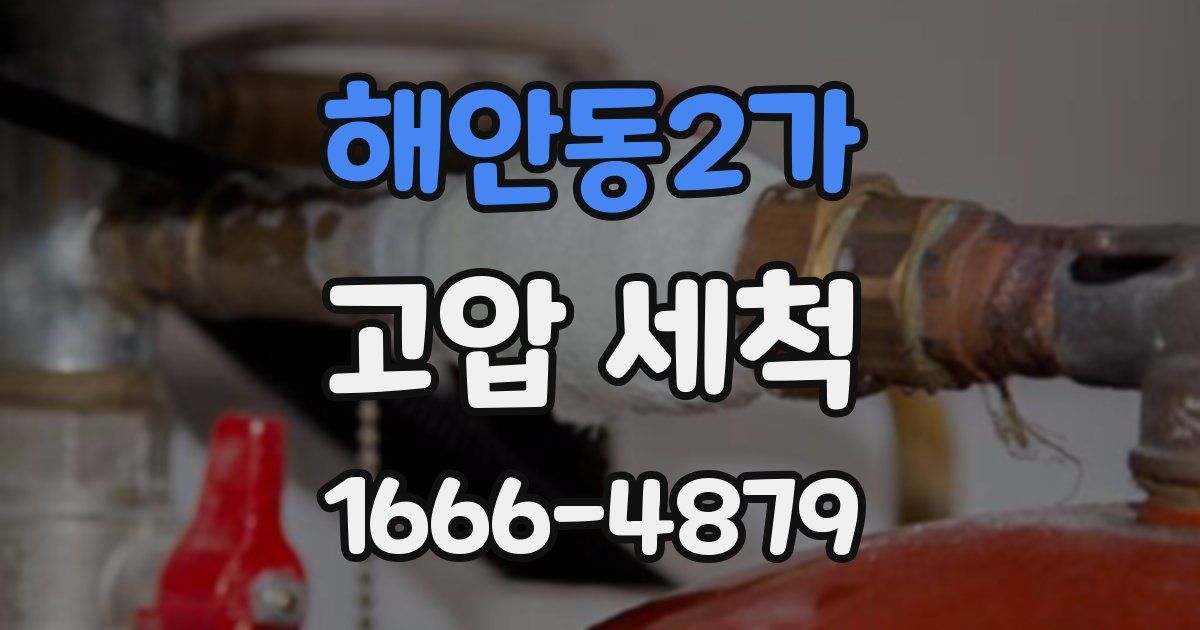 해안동2가 고압 세척