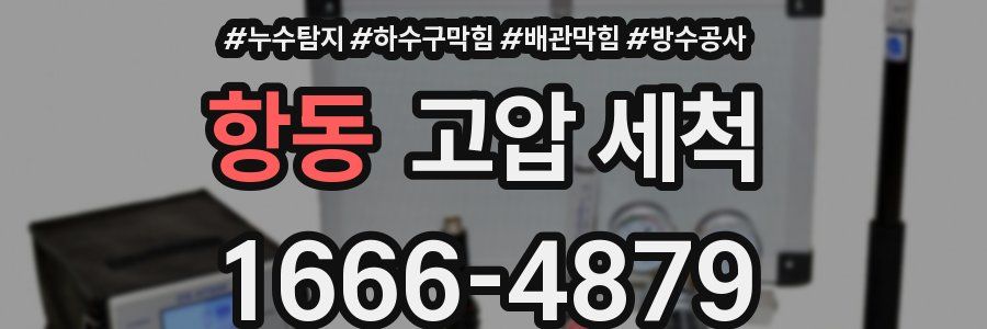 항동 고압 세척