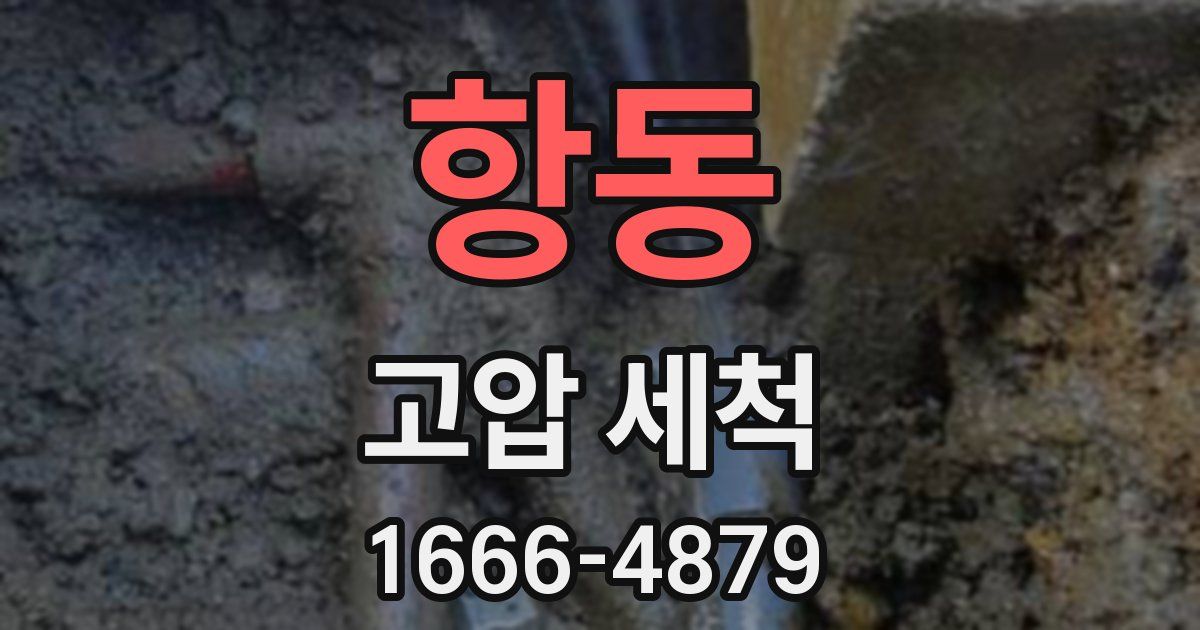 항동 고압 세척