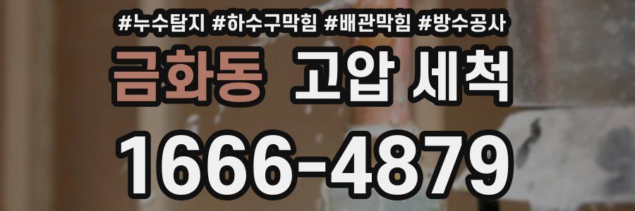 금화동 고압 세척