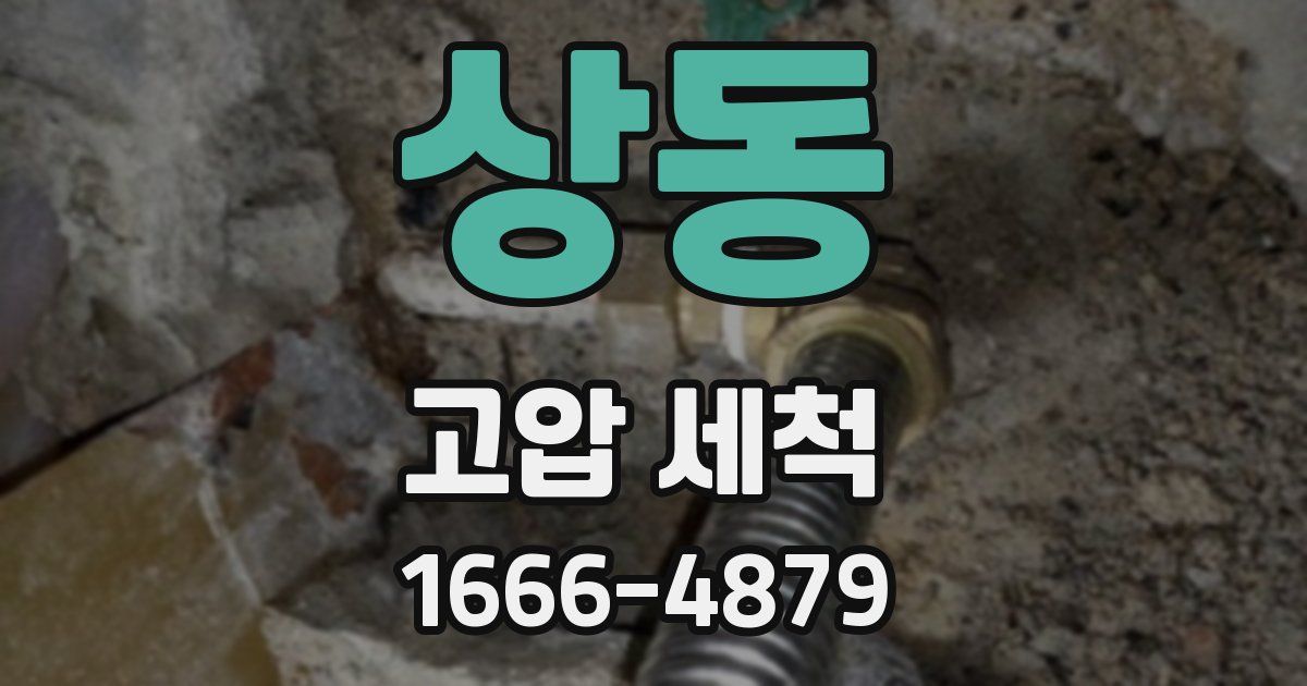 상동 고압 세척