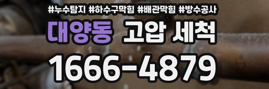 대양동 고압 세척