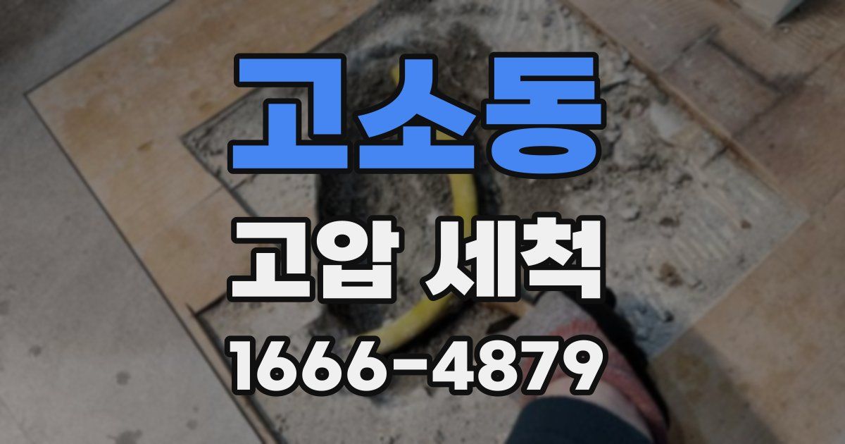 고소동 고압 세척