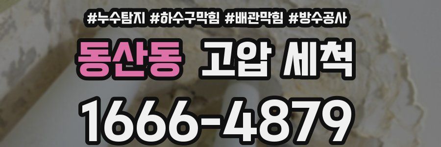 동산동 고압 세척