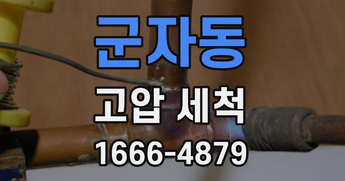 군자동 고압 세척