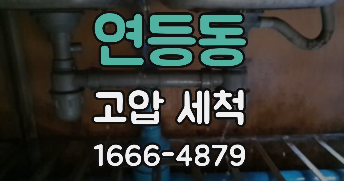 연등동 고압 세척