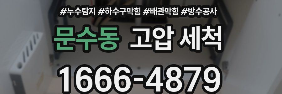 문수동 고압 세척