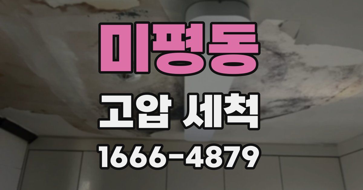미평동 고압 세척