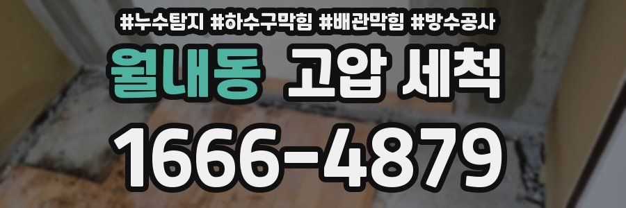 월내동 고압 세척