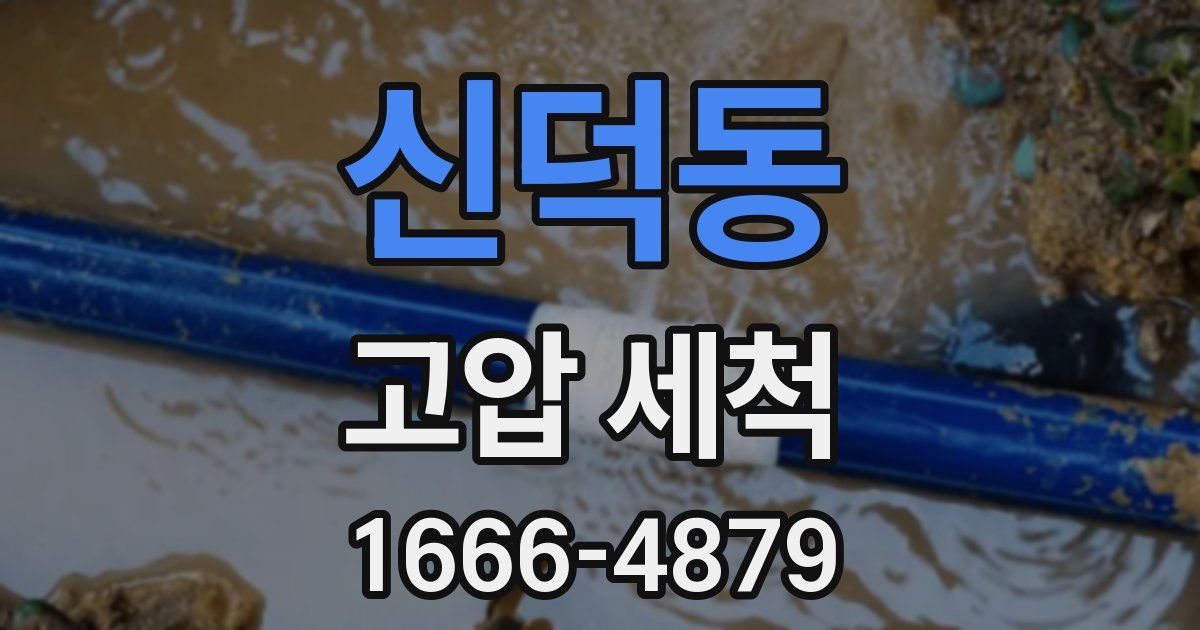 신덕동 고압 세척