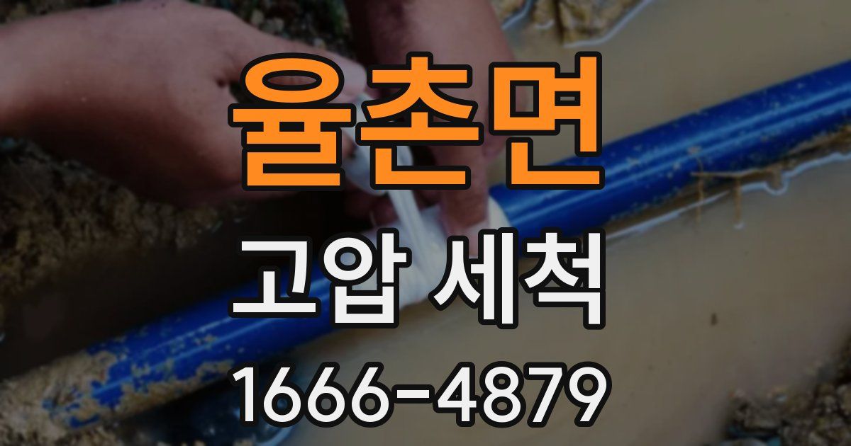 율촌면 고압 세척