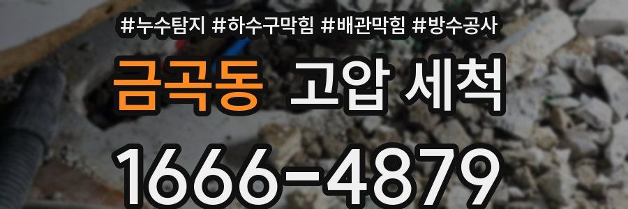 금곡동 고압 세척