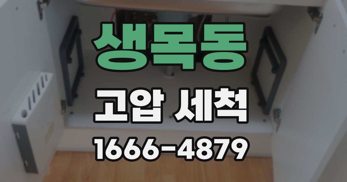 생목동 고압 세척