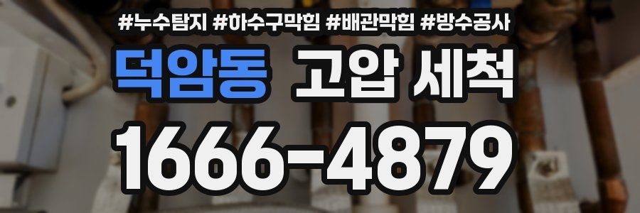 덕암동 고압 세척