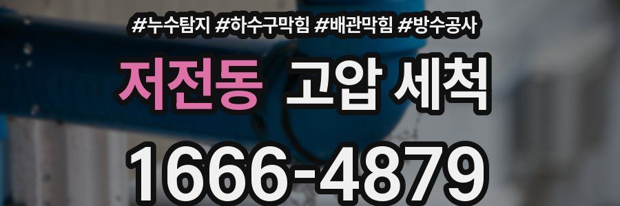 저전동 고압 세척