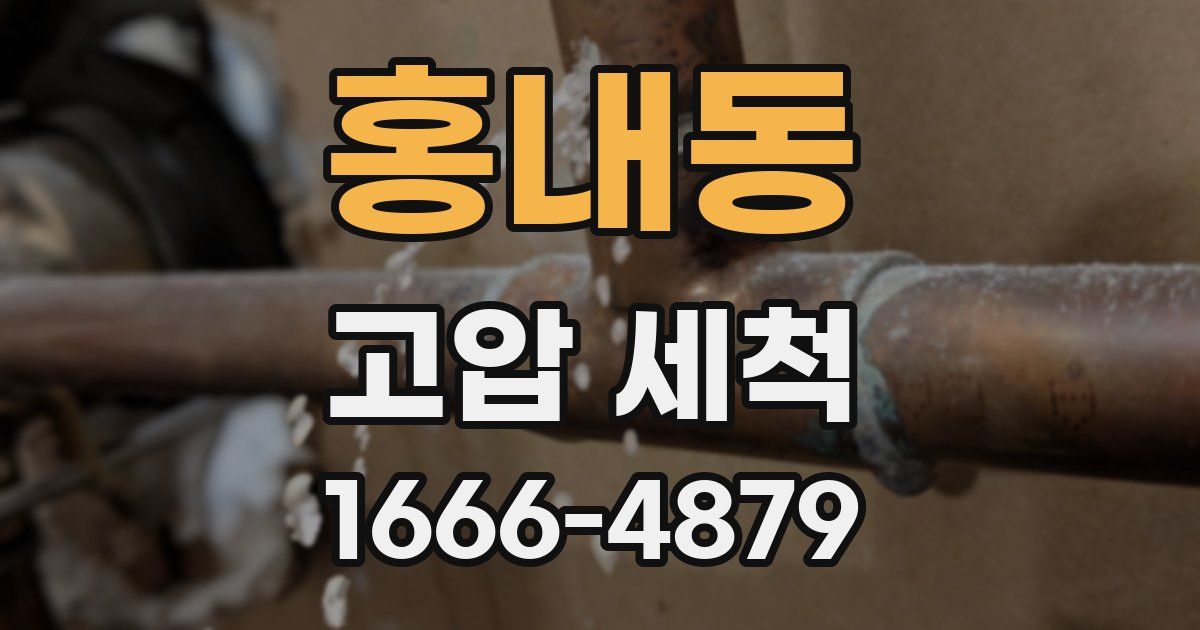 홍내동 고압 세척