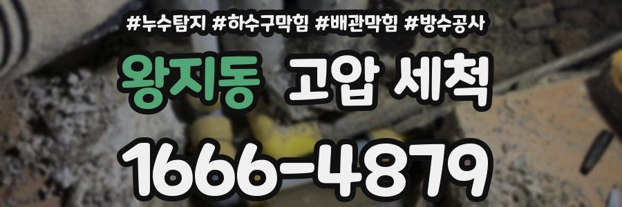 왕지동 고압 세척