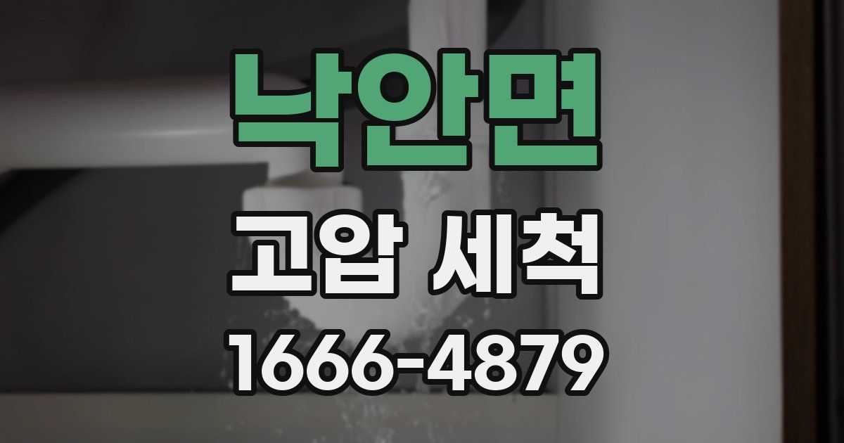 낙안면 고압 세척