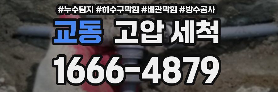 교동 고압 세척