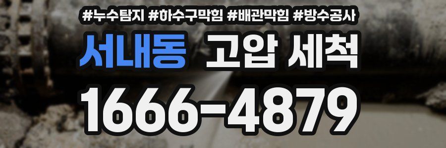 서내동 고압 세척