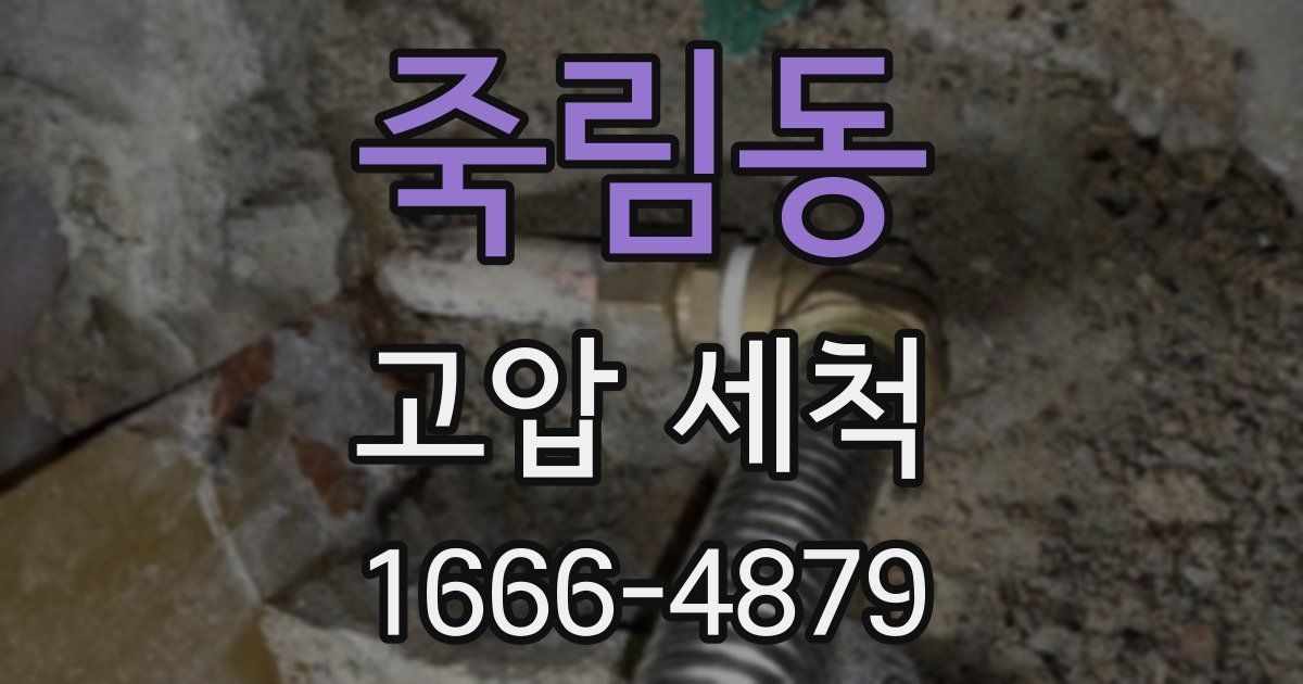 죽림동 고압 세척