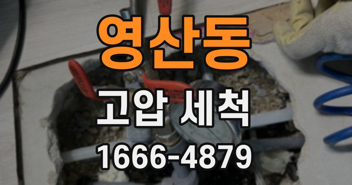 영산동 고압 세척