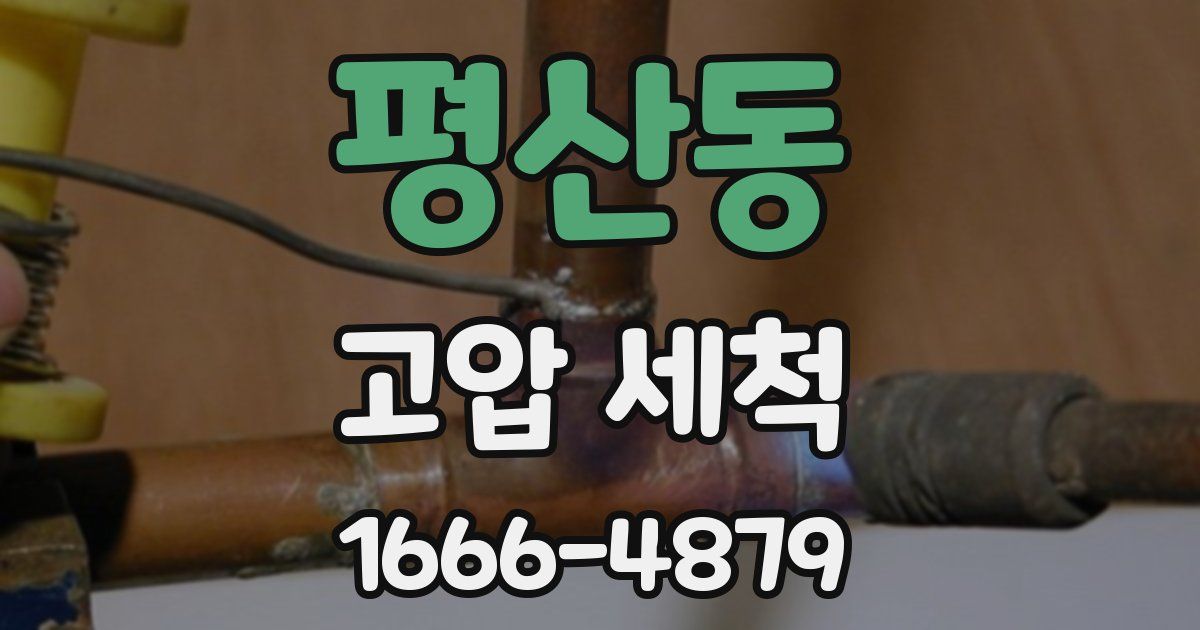 평산동 고압 세척