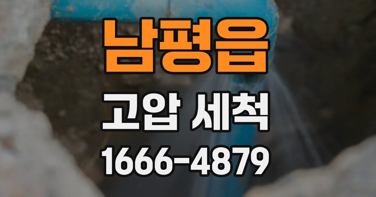 남평읍 고압 세척