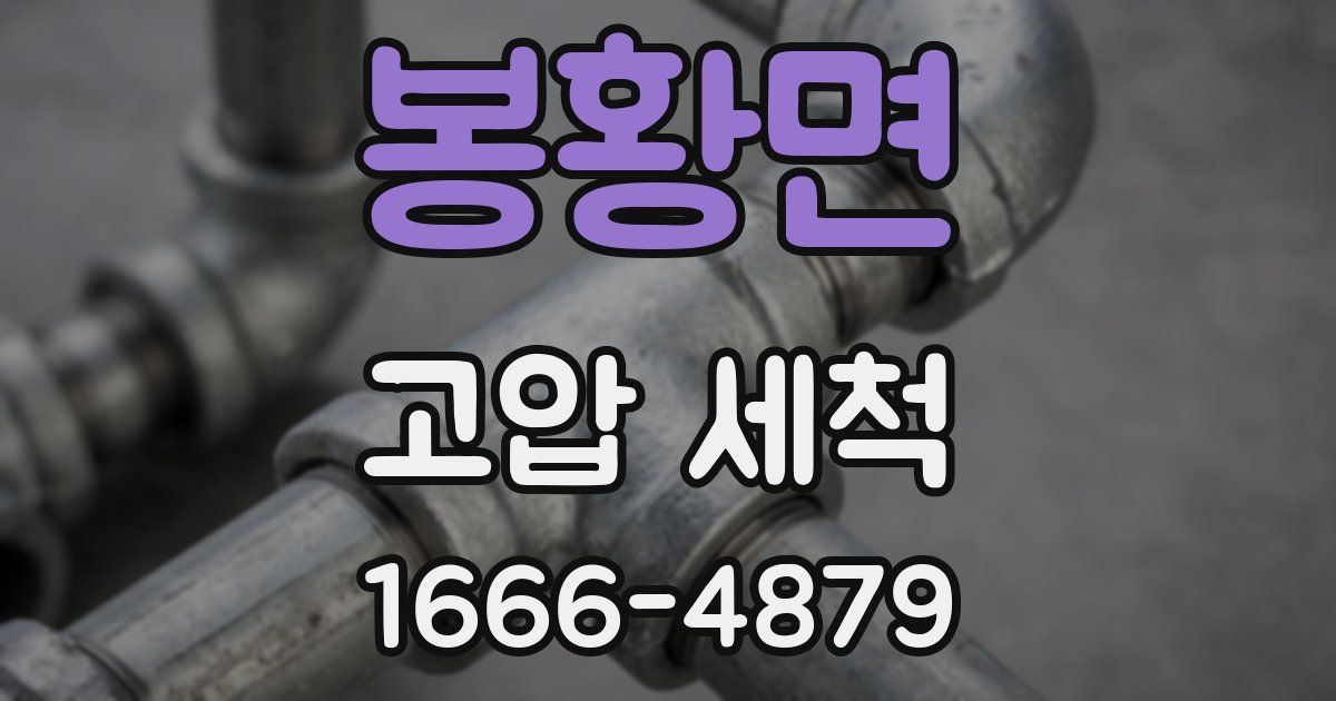 봉황면 고압 세척