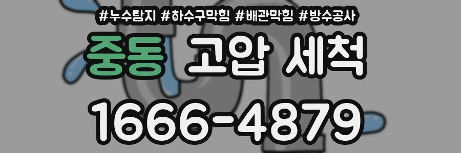 중동 고압 세척