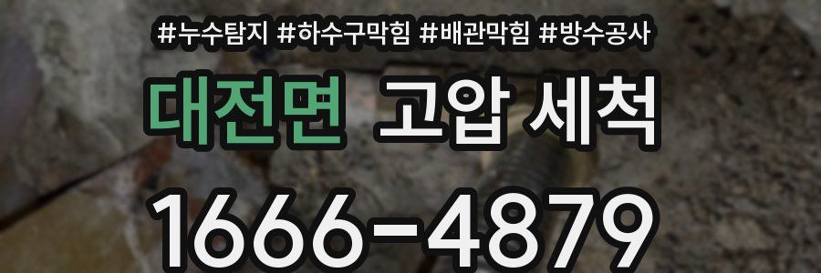 대전면 고압 세척