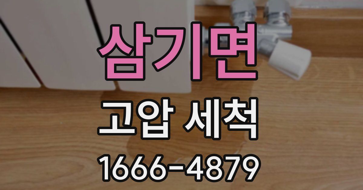삼기면 고압 세척