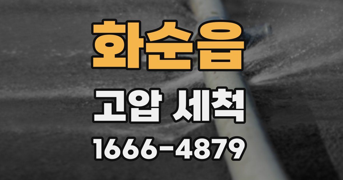 화순읍 고압 세척