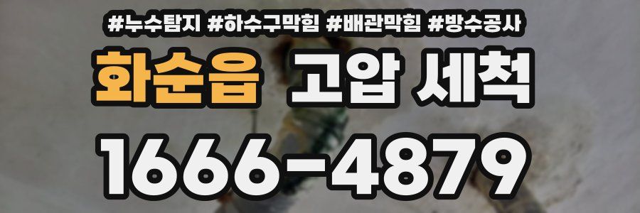화순읍 고압 세척