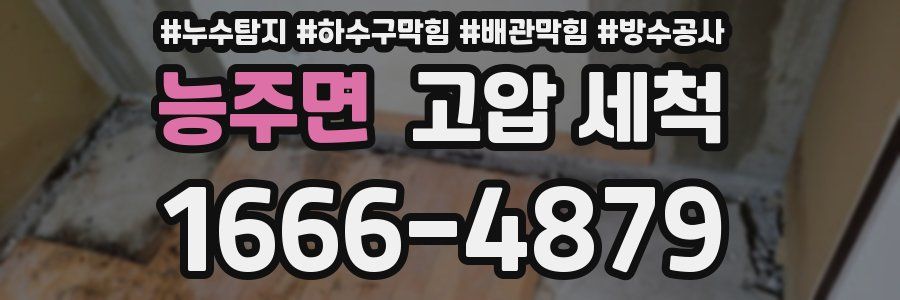 능주면 고압 세척