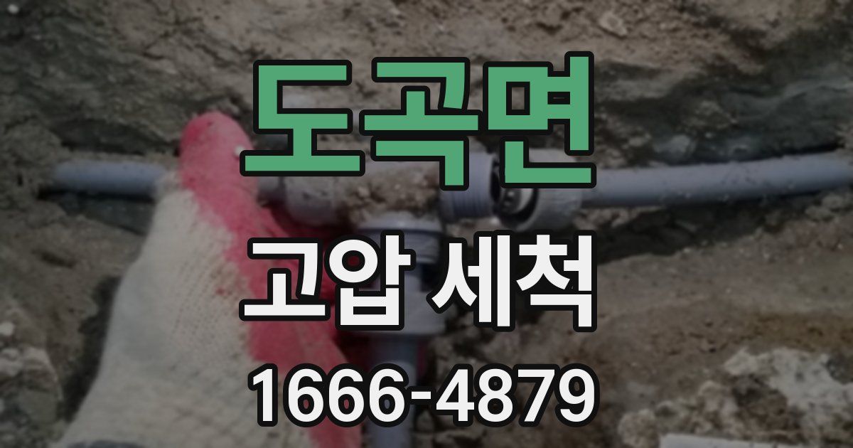 도곡면 고압 세척