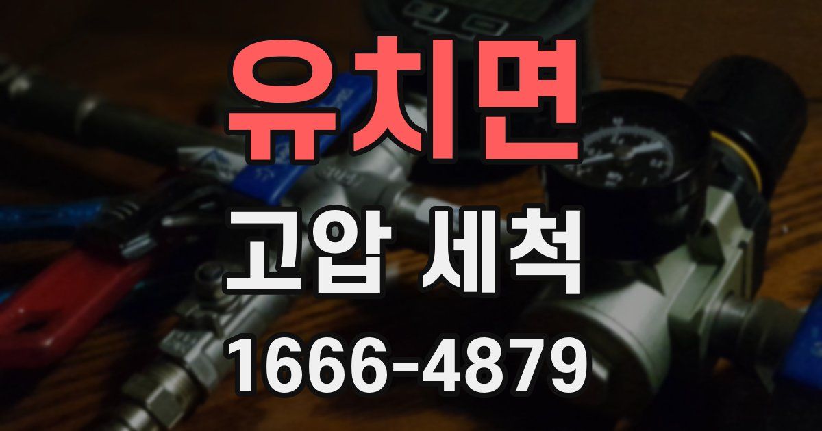 유치면 고압 세척