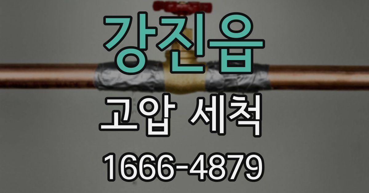 강진읍 고압 세척