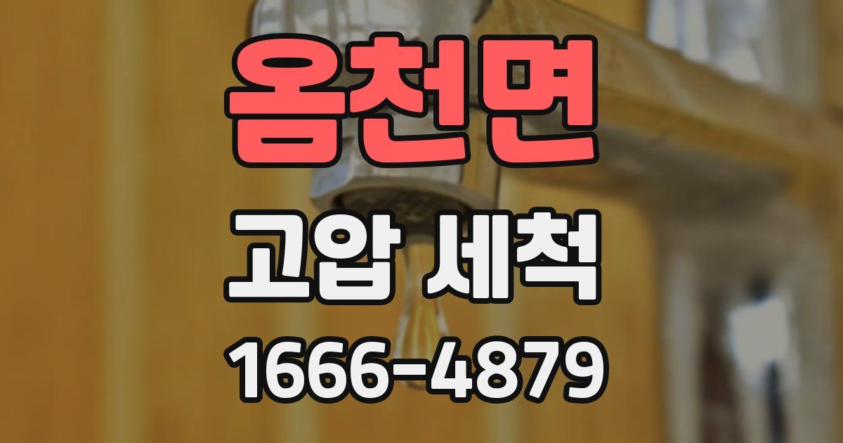 옴천면 고압 세척