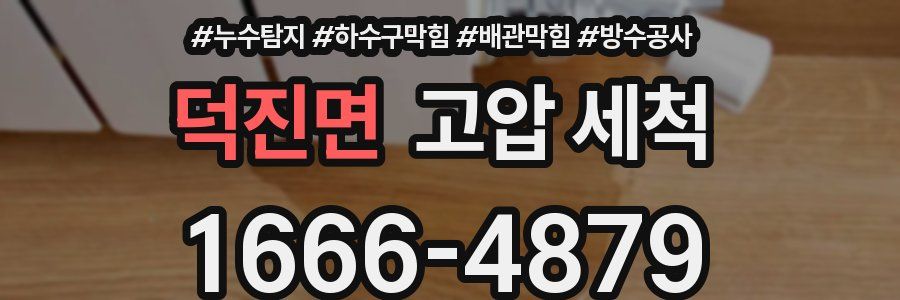 덕진면 고압 세척
