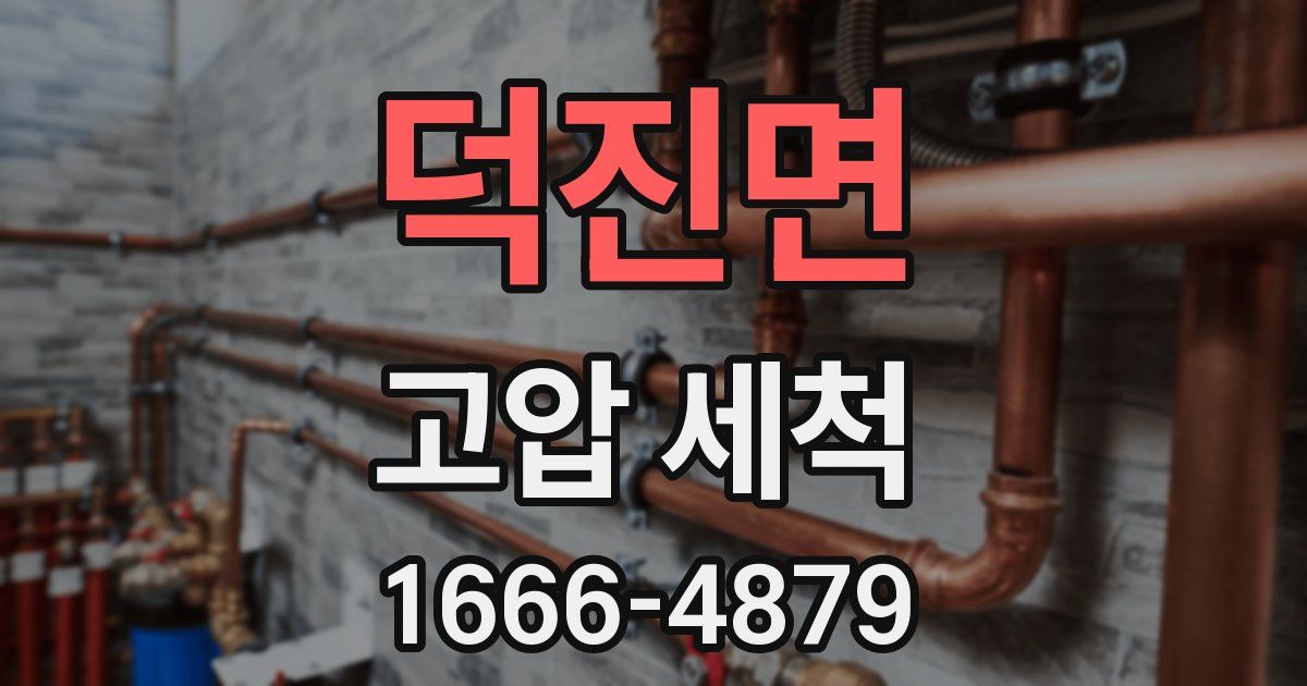 덕진면 고압 세척