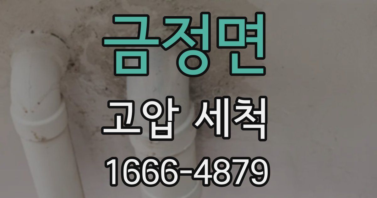 금정면 고압 세척